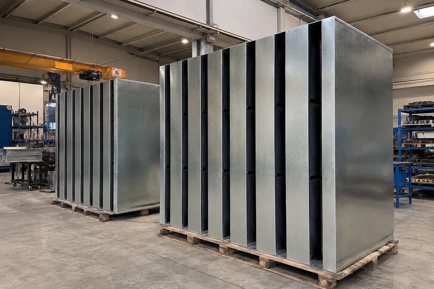 Silenciador SRE rectangular disipativo industrial — SILENOR